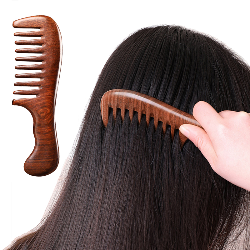 Hair Care Zone - Peignes à cheveux en bois de