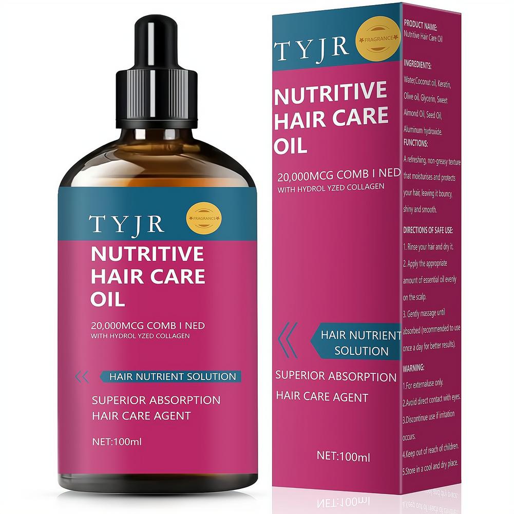 Hair Care Nutrition - Huile essentielle nutritive au collagène pour