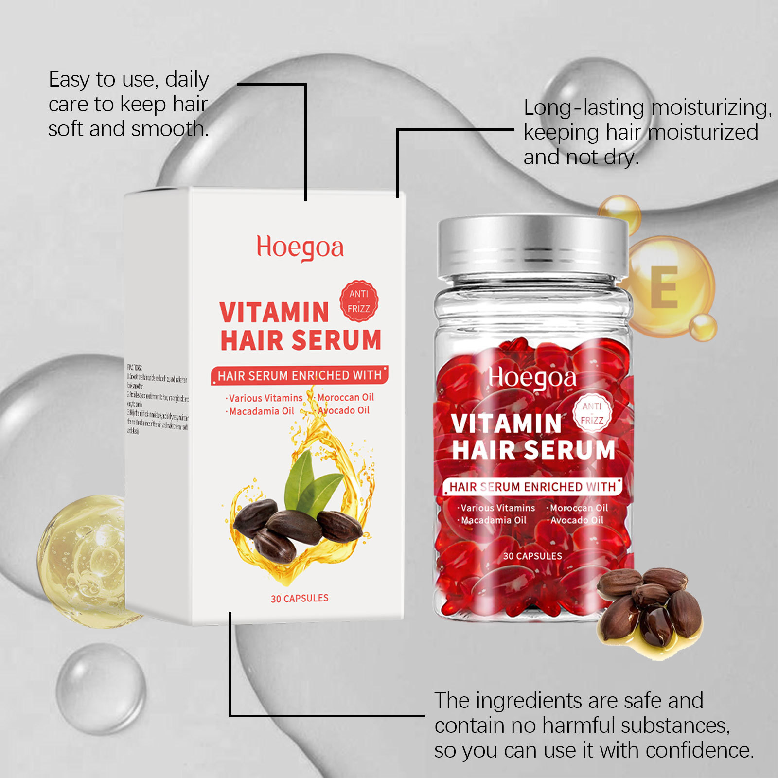 Hair Care For Hair Loss - Capsules de sérum de soin capillaire